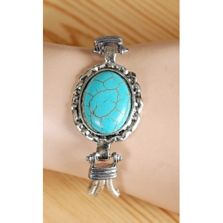 Bracelet Turquoise Howlite Hell Jack Country Western