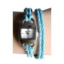 Montre Bracelet 2 Tours Lacet Turquoise - Country Western